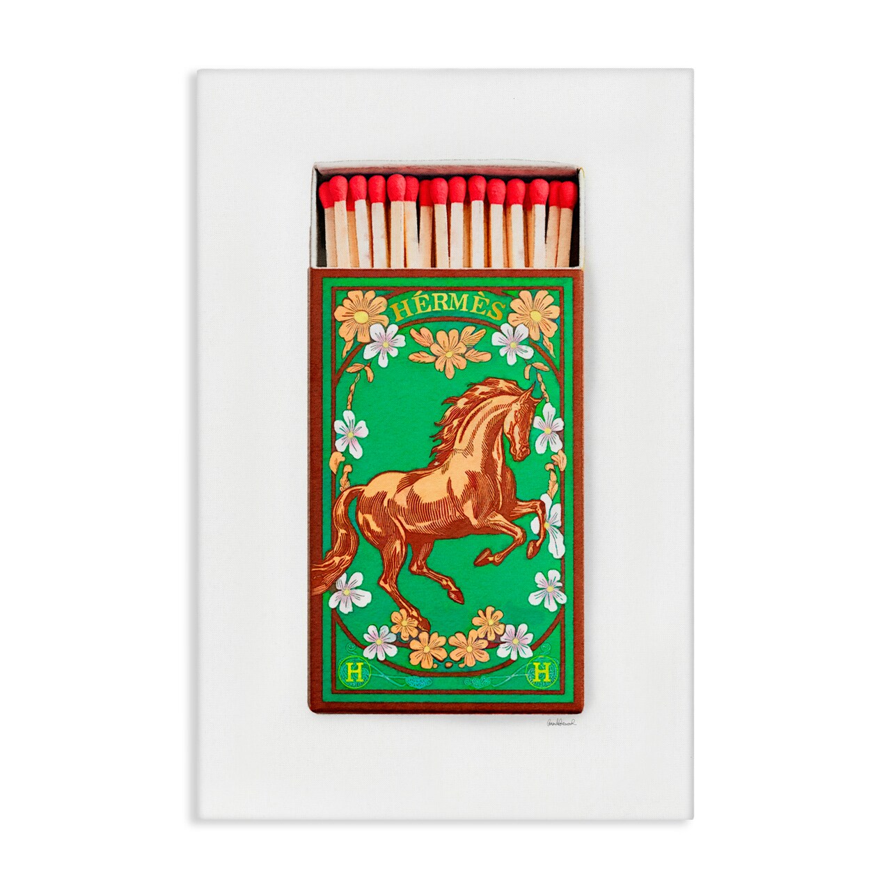 Stupell Industries Iconic Glam Horse Matches Canvas By Amanda Greenwood